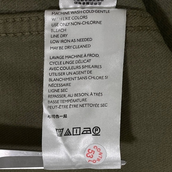 Free People Moonchild Distressed Denim Shirt Jacket Moss Green Small - Picture 16 of 16